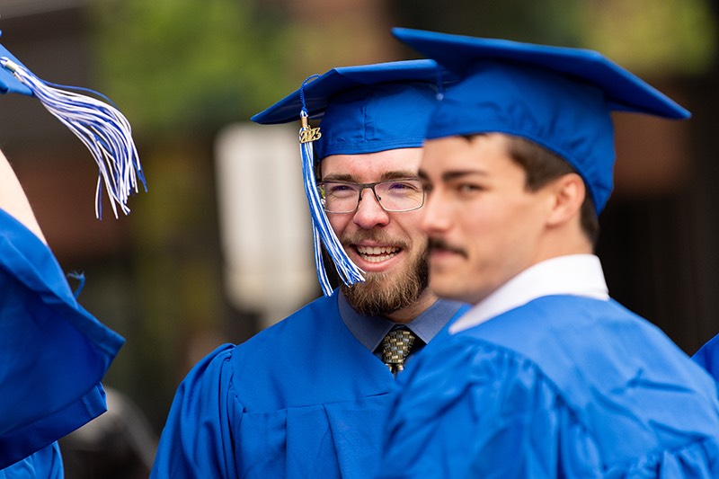 GVSU adult student at commencement.